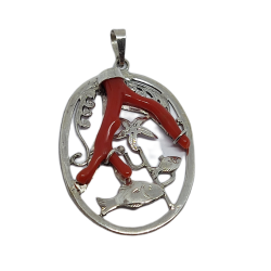 Red Coral Pendant
